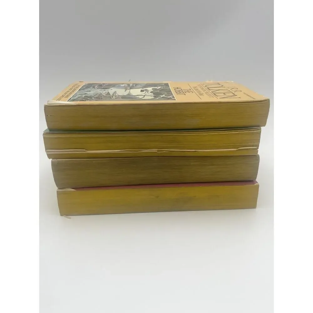 Lord of the Rings JRR Tolkien Box Set 1986 Ballantine 4 Paperback Books, Hobbit - Picture 11 of 16
